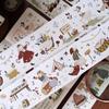 Light Retro Salt Tie Journal Planner [Forest Concert] PET Washi Tape Die Cut