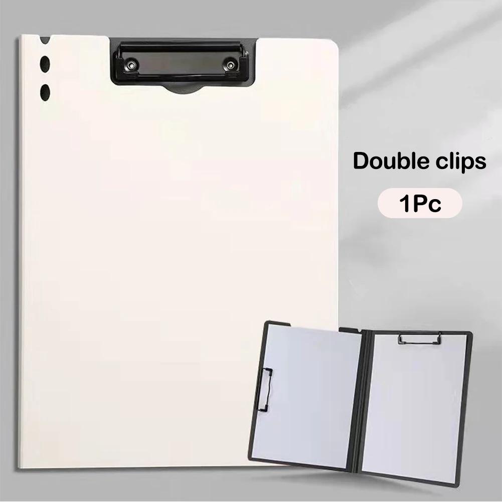 A4 Document Folder Office Stationery Student Test Paper Organizer Lecture Notes Clip File Folder Speech Script Storage