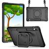 Shockproof Silicone PC Tablet Case With Strap Kickstand Galaxy Tab S7 S8 Plus - Multi Color Options