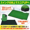 MONOSTORE Golf Mat, 20cm x 50cm, for Indoor and Outdoor Approach Practice, Swing Practice, and One Rubber Tee