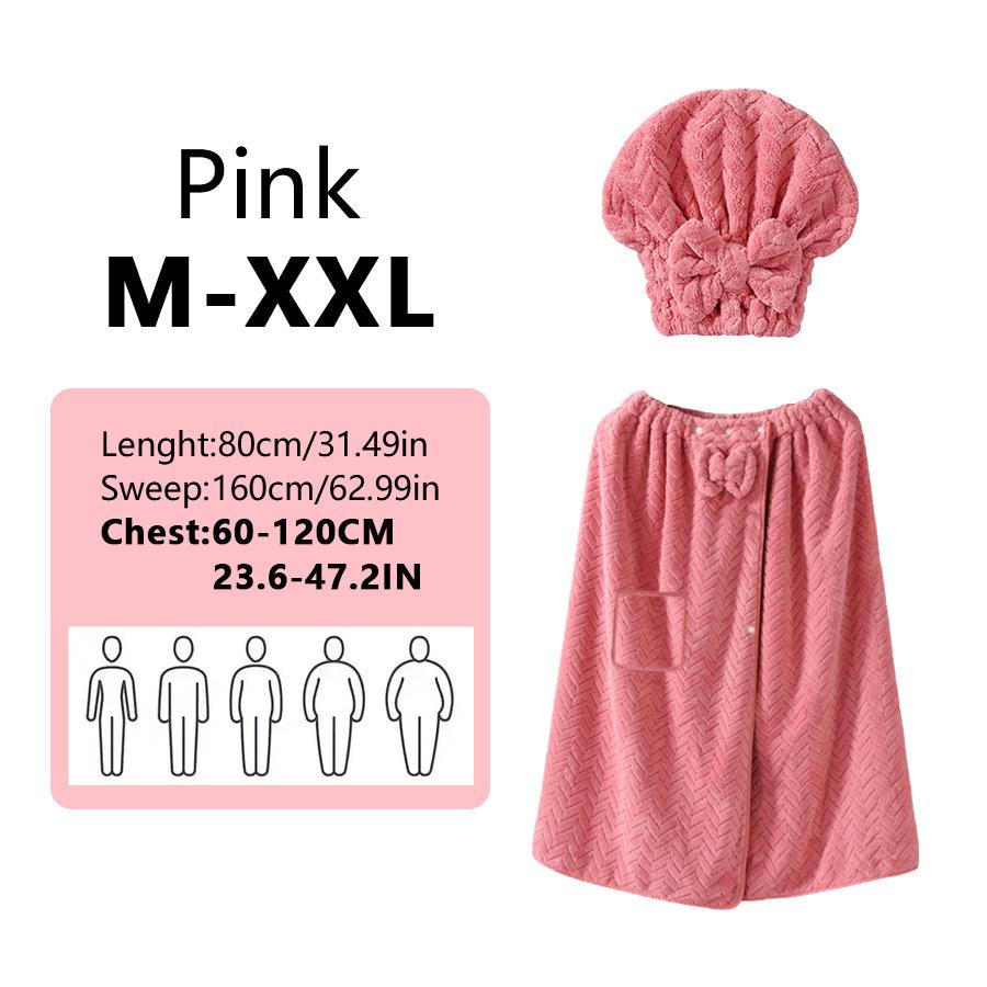 Plus Size Coral Fleece Bathrobe: More Absorbent, Breathable, Soft & Skin-Friendly
