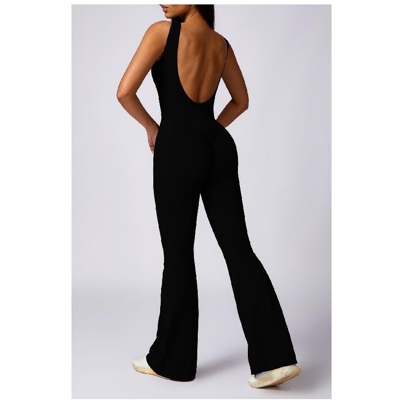 Peach Butt Lifting Yoga Jumpsuit For Women, Casual Micro Pull Fitness, Beautiful Back Yoga Suit For Women