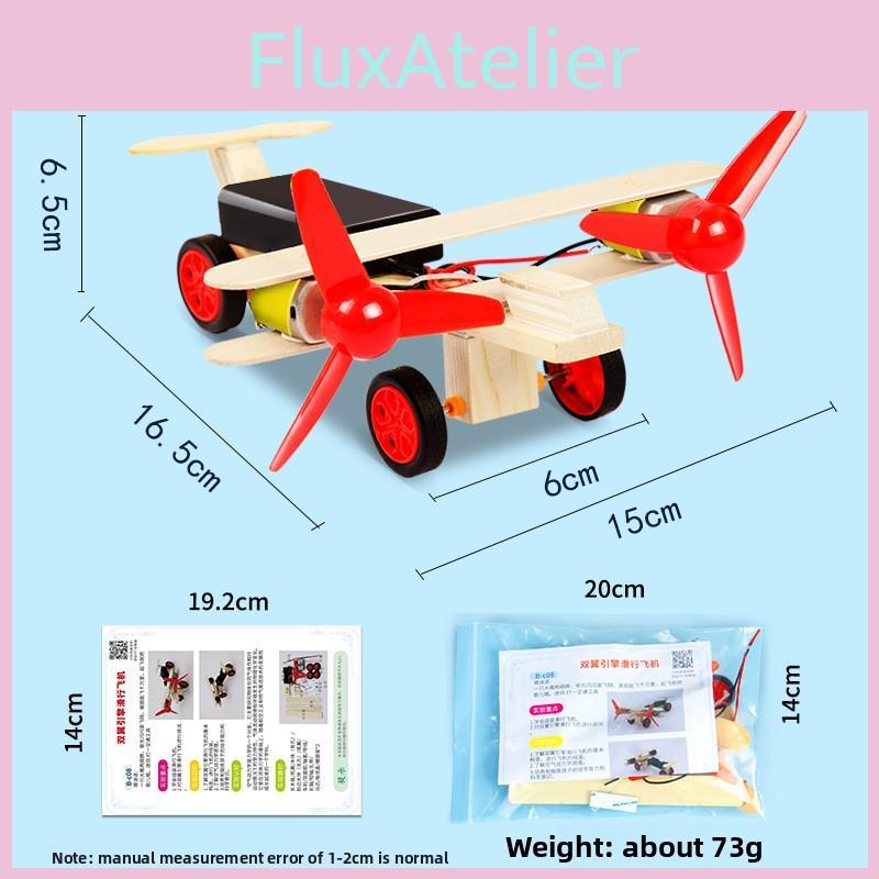Science Experiment Diy Dual Wing Engine Glider Aircraft Educational Kit For Children And Students