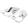 2Pcs Front Fog Lamp Cover Trim Chrome Plating Foglight Decor Fit for Nissan Navara NP300 Frontier
