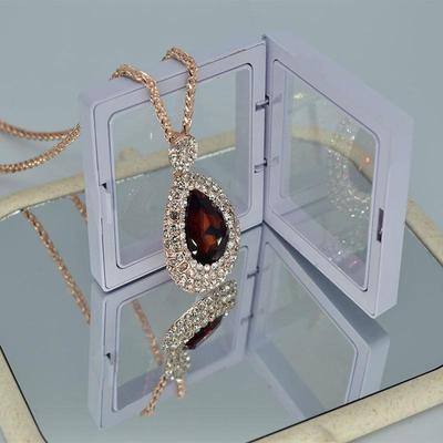 European & American Fashion Crystal Water Drop Sweater Necklace - Elegant, Versatile, Simple, Luxurious.