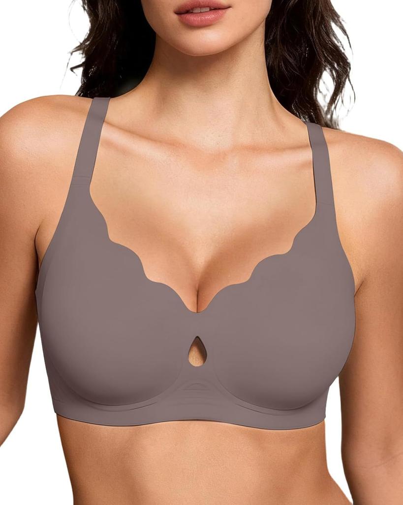 Women Sexy Leopard Print Wireless Plus Size Comfortable Push Up Bra