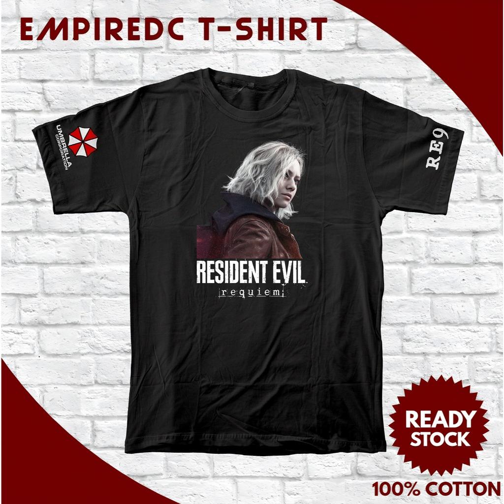Resident Evil 9 Requiem Leon Kennedy Grace Ashcroft Graphic 100Cotton Unisex Shirt 2026 New Fashion Y2k Short Sleeve Tshirt