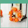 Halloween Pumpkin Leaf Garland With Creepy Eyes For Party Decor And Table Centerpiece