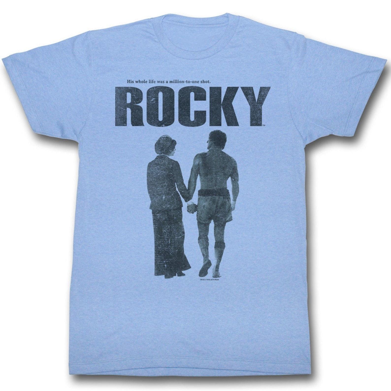 Rocky Poster Light Blue Heather T-Shirt XL