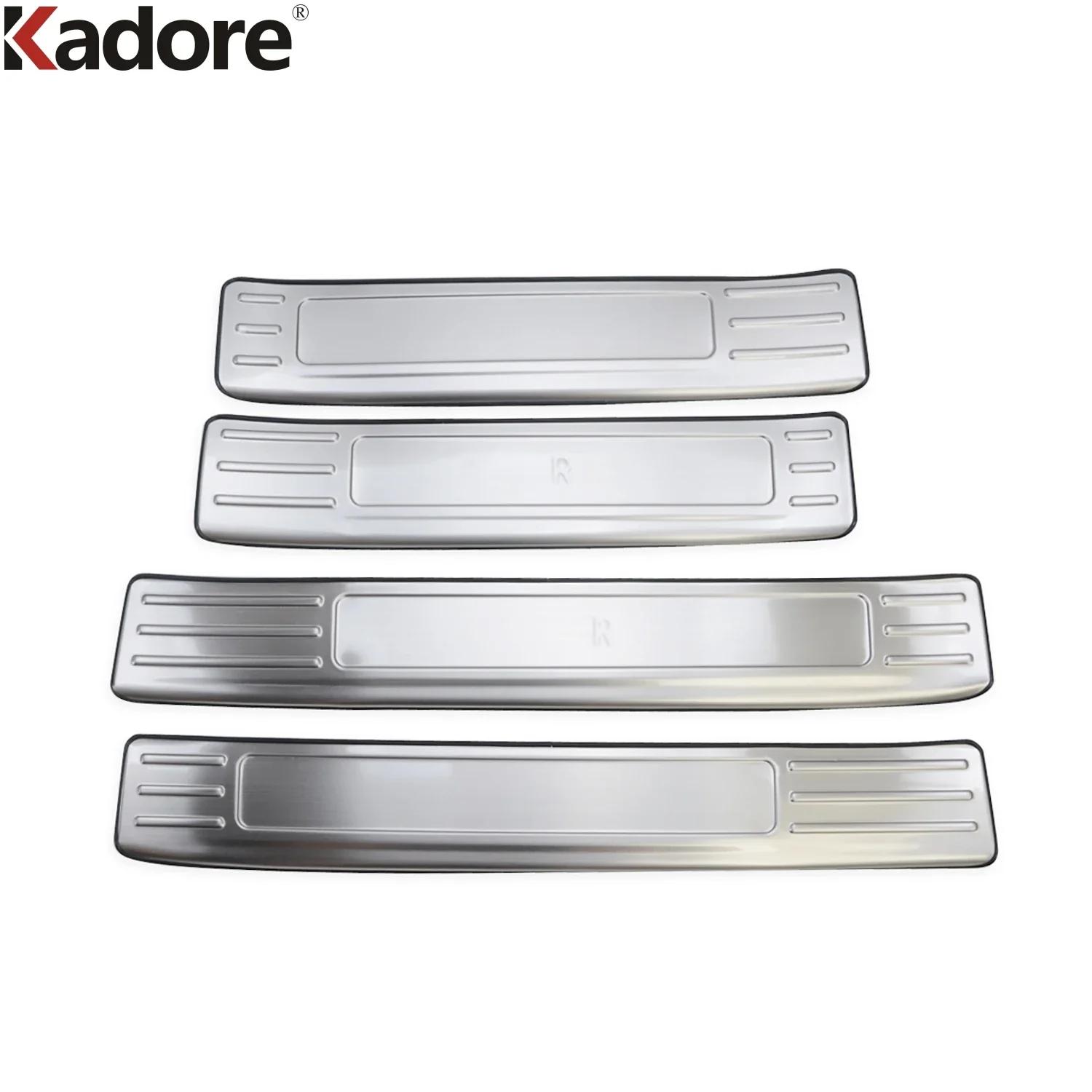 For Toyota Highlander XU70 Kluger Hybrid -2024 Steel Car Door Sill Scuff Plate Cover Trim Welcome Pedal Guard Accessories Outer Sill Plate 1