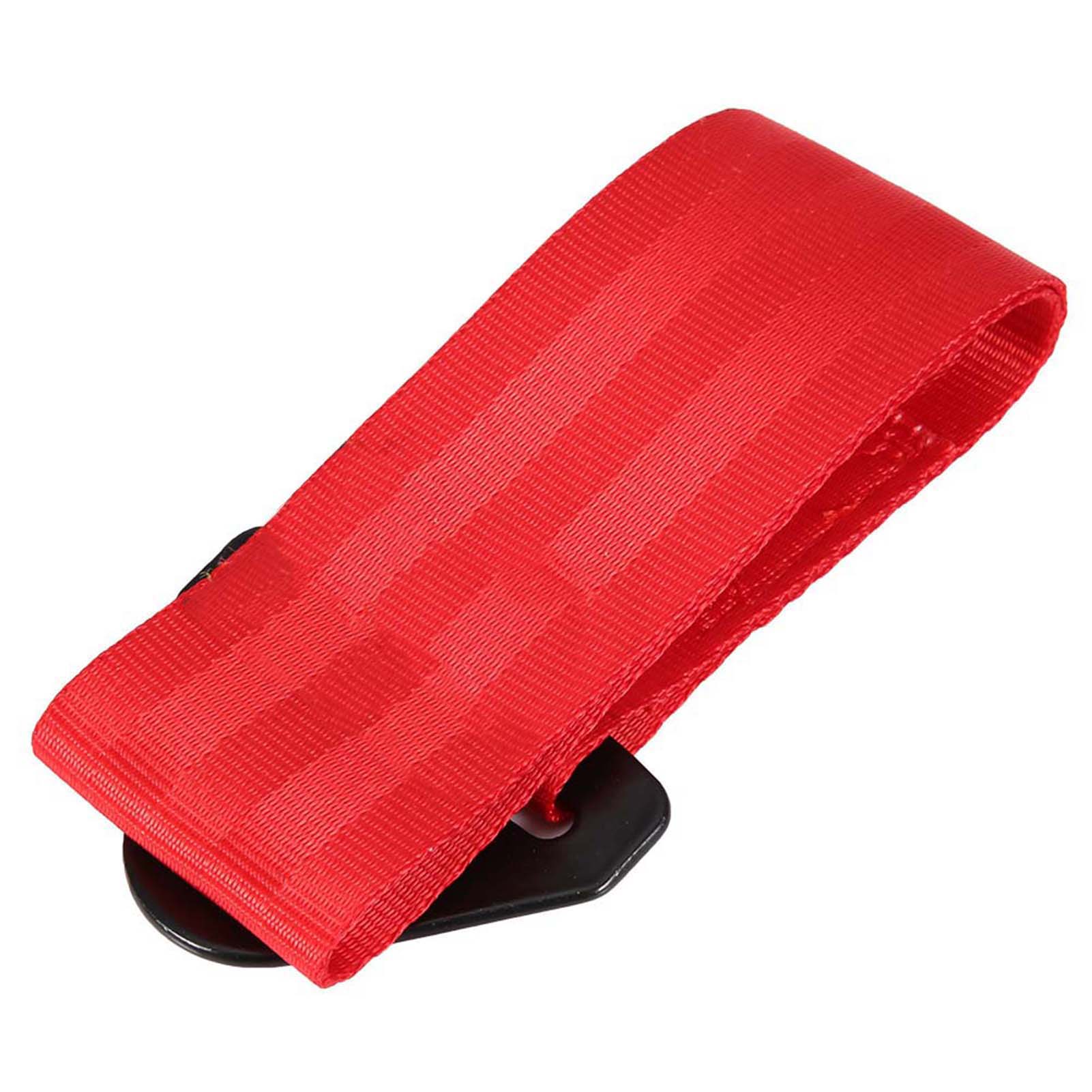 

2 тонны Высокопрочный автомобильный буксировочный трос для прицепа, эвакуационный буксировочный ремень с крюками(красный) красный