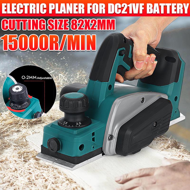 18 V 15.000 U/min wiederaufladbarer elektrischer Hobel, kabelloser Handhobel für Makita 18 V Akku, Holzschneiden mit Schraubenschlüssel