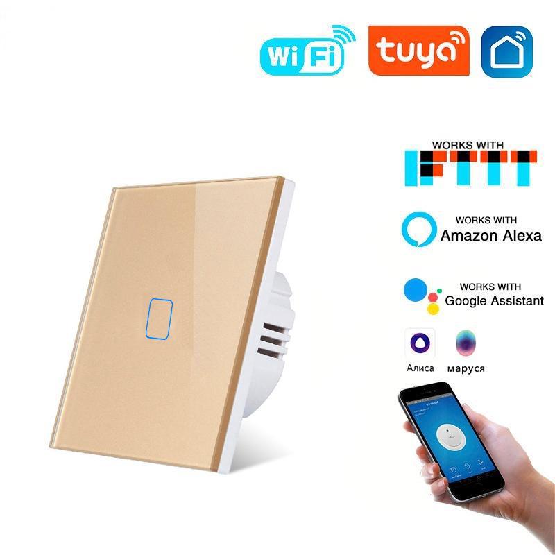 EU Standard WiFi Smart Switch with Alice Voice Control for Smart Home