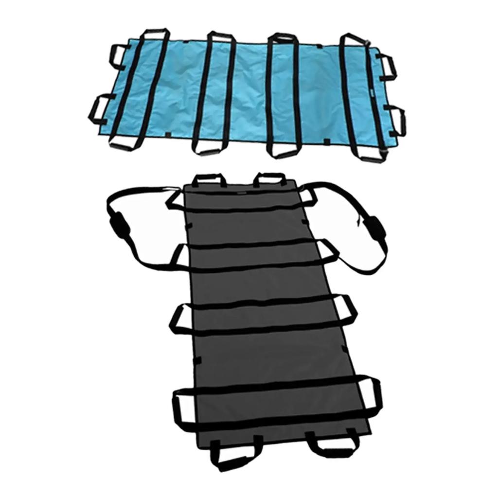 Patient Elderly Transfer Moving Sheet Belt Nursing Bedridden Positioning Lift Belt Pad Mat with 12 Handles Reinforcement Strap