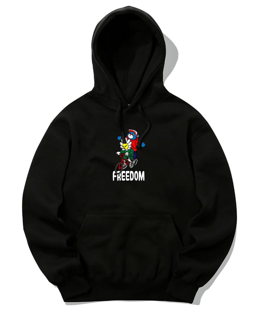 Bicycle Duo Graphic Hoodie - Black
