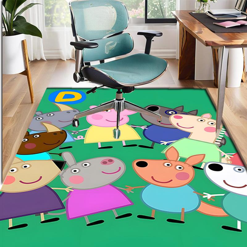 Cartoon animation Pattern Rug, Indoor/Outdoor Mat, for Picnic, Gameroom, Bedroom, Office, Living Room, Home Decor Carpet, Birthday Gift