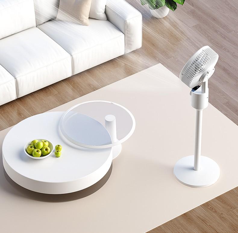 Smart Remote-Controlled Silent Floor Fan for Home and Dorm, Featuring Dual-Use Air Circulation and Low-Noise Operation