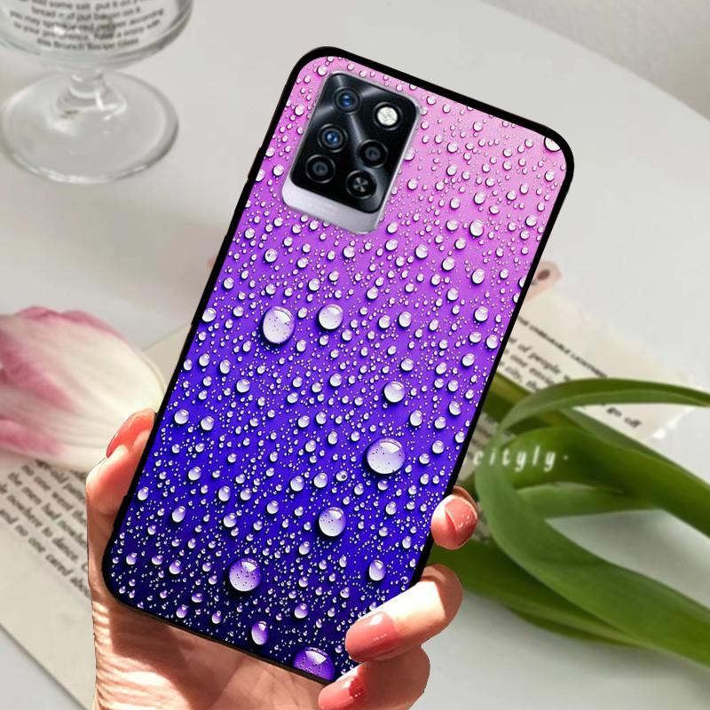 For Infinix Note 10 Plus Case Black Soft silicone TPU Back Cover For Infinix Note10 Pro NFC Phone Case Note 10 Pro Plus Bumper
