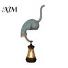 Portachiavi da Parete Gancio Gatto con Lanterna, Gancio Artiglio Decorativo Stampato in 3D con Luce LED, Scaffale Creativo per Libreria Scrivania e Ingresso Artigianato Fatto a Mano