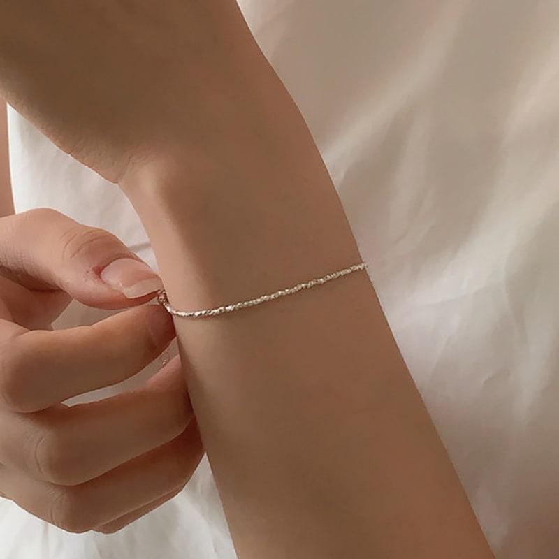 Revedej Silver925 Cutting Ball Bracelet