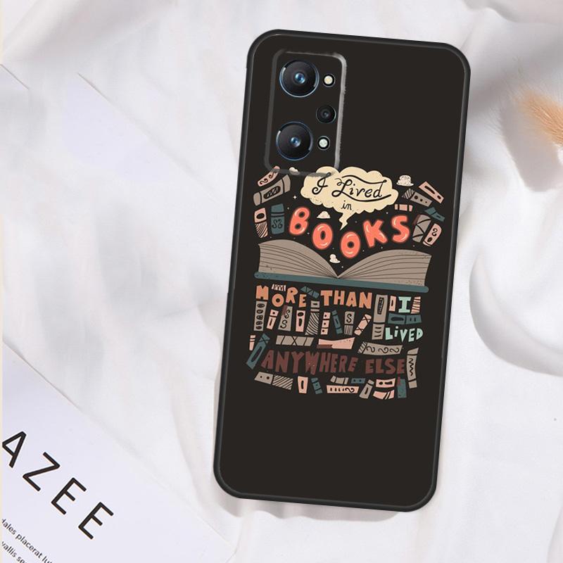 Reading Books Tea Printing Case For Realme GT7 Pro GT6 11 12 13 14 15 Pro Plus C55 C53 C35 C33 C61 C65 C67 C53 C71 C75