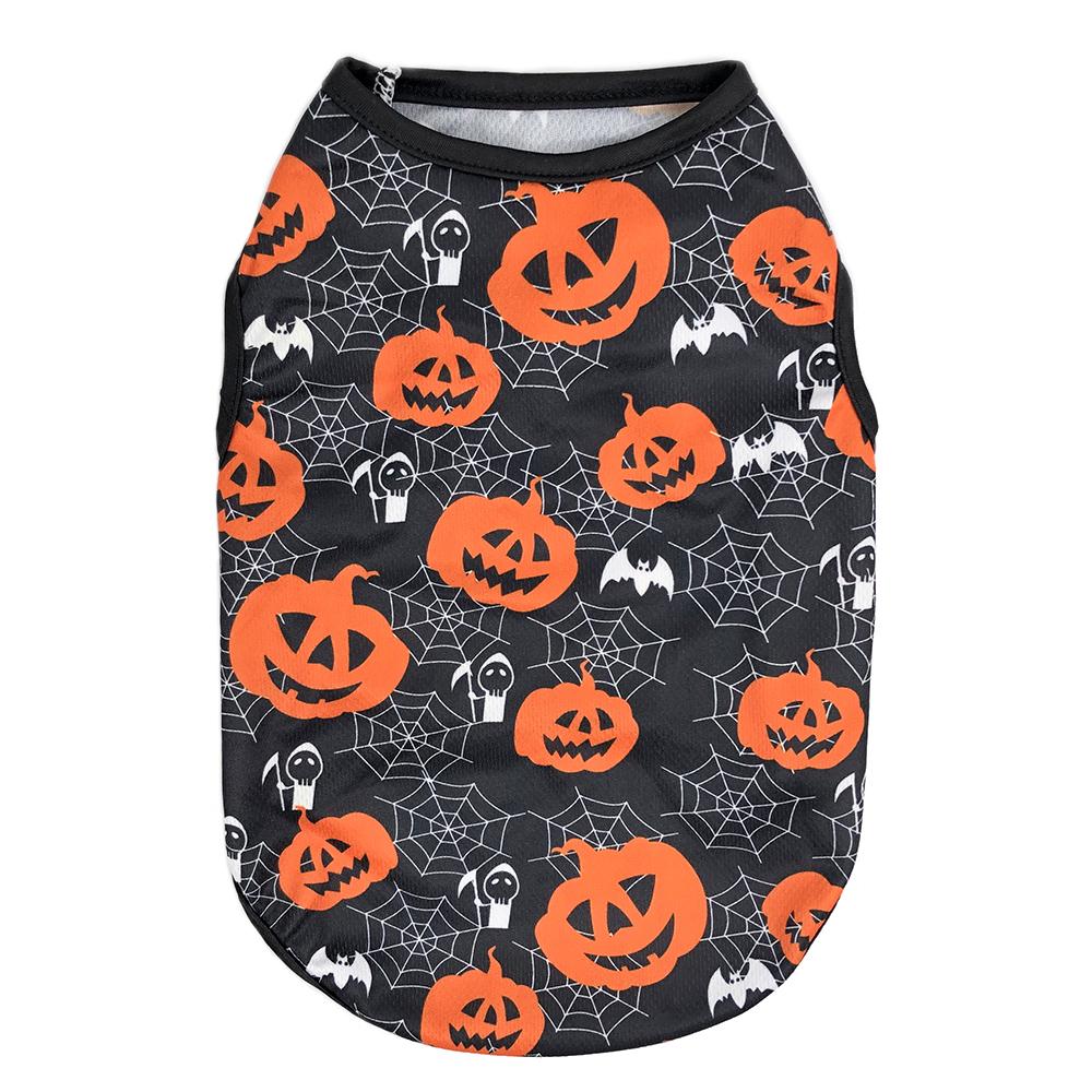Funny Pet Cat Clothes For Small Medium Dogs Halloween Costume T-shirt Puppy Cats Sleeveless Vest Dress up Kitten Yorkie Outfits