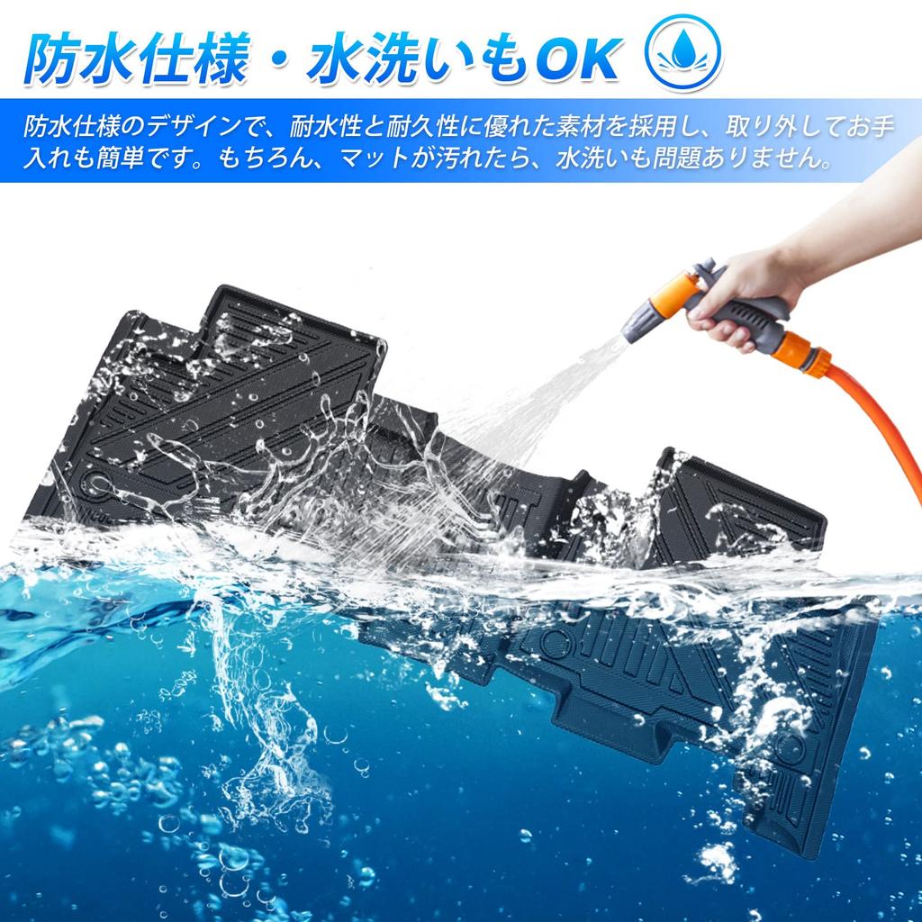 GIMUYA Toyota Land Cruiser Prado 150 Series Floor Mats Waterproof 3D Car Mats Design TPE Material Resistant Accessories Interior Custom Parts Seat