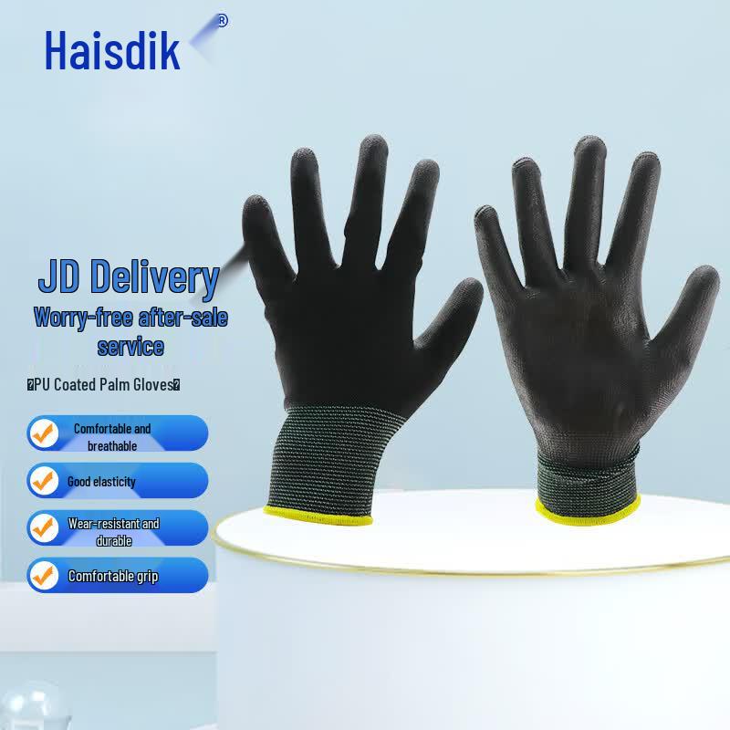 Haistik HK-784 PU Coated Non-slip Protective Gloves M