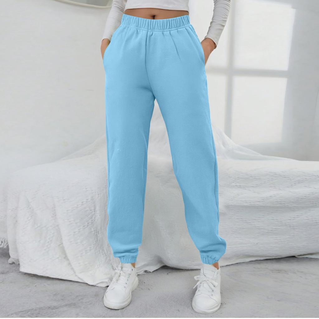 Dámská móda Sportovní Jednobarevné Kapsa se stahovací šňůrkou Běžné tepláky Kalhoty