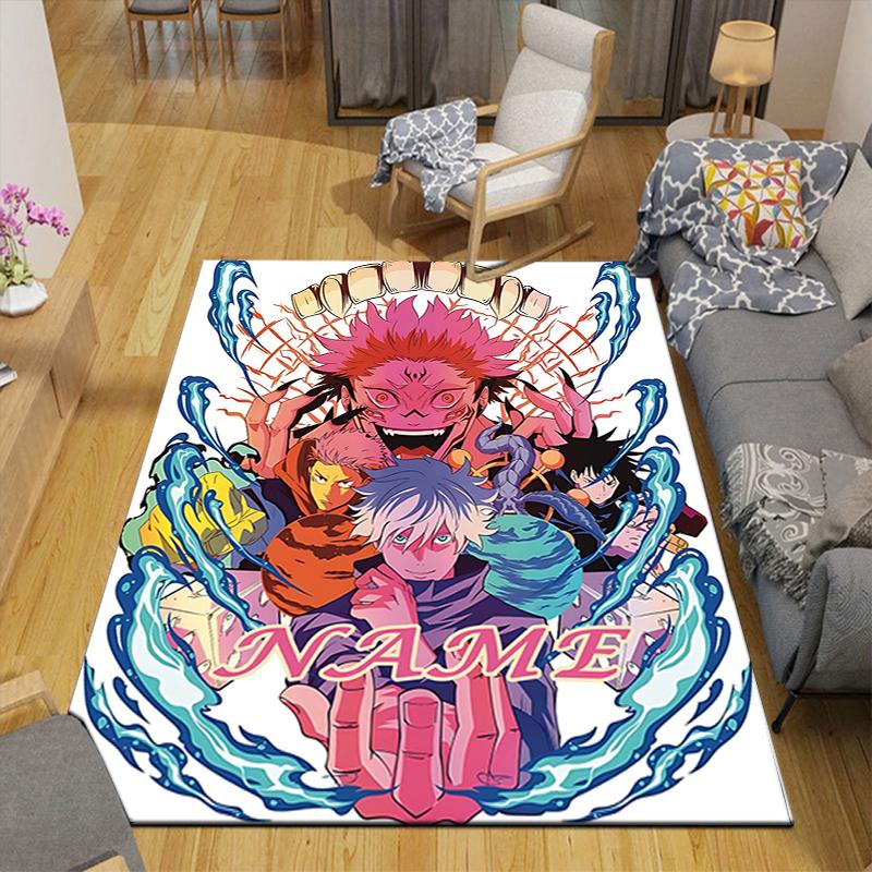 Custom 1Pc Powerful Anime Characters Rug Office Carpet Indoor Outdoor Entrance Doormat Nonslip Soft And Comfortable Living Room D2915154