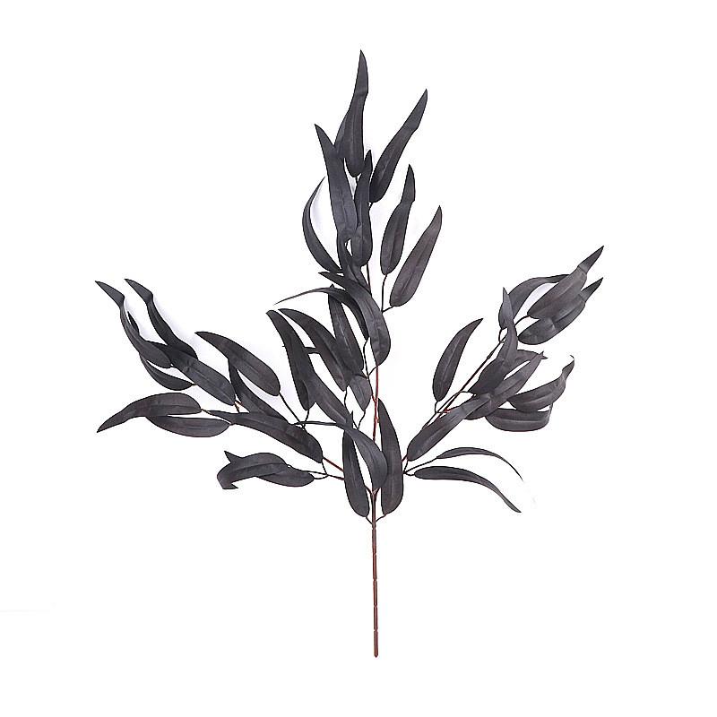 Eucalyptus Branch Artificial Flower Decor With Silk And Plastic Material For Wedding And Outdoor Settings