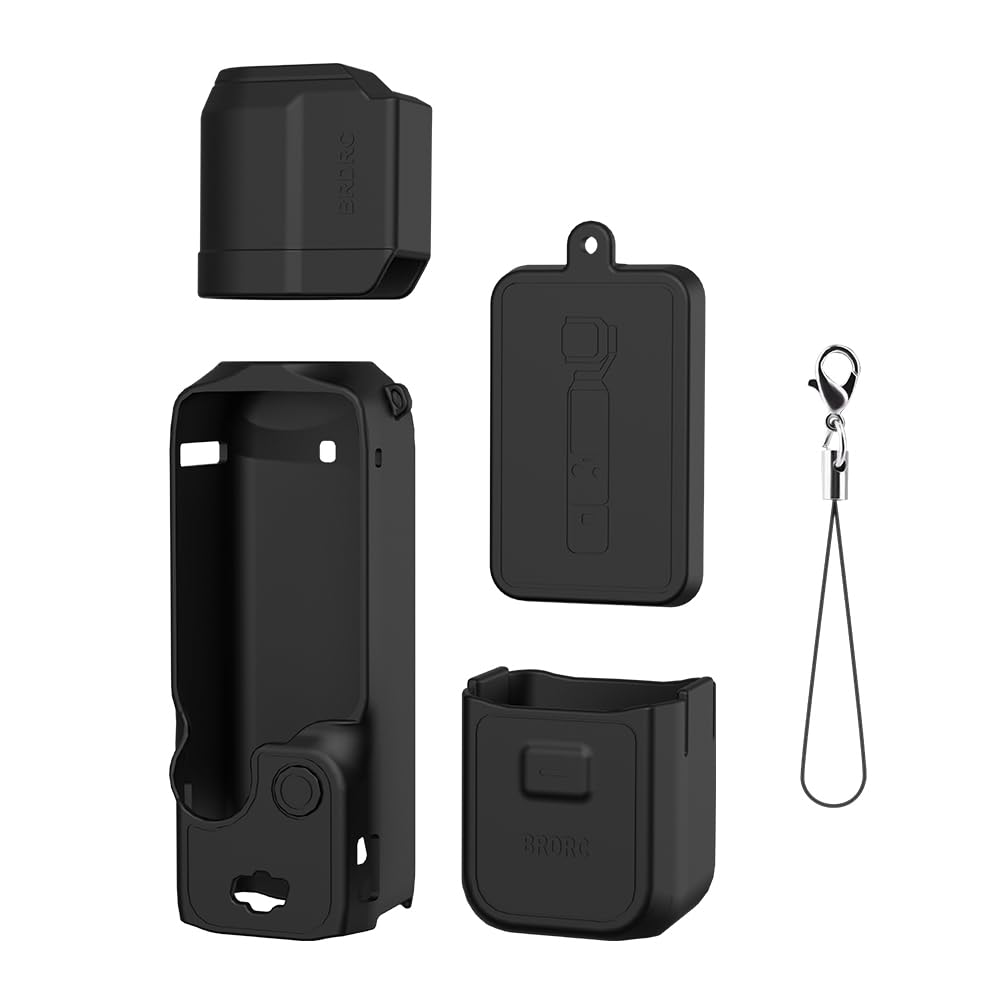 

OSMO POCKET 3 Protective Case Set Silicone Case Set for DJI POCKET 3 5-in-1 (Black)
