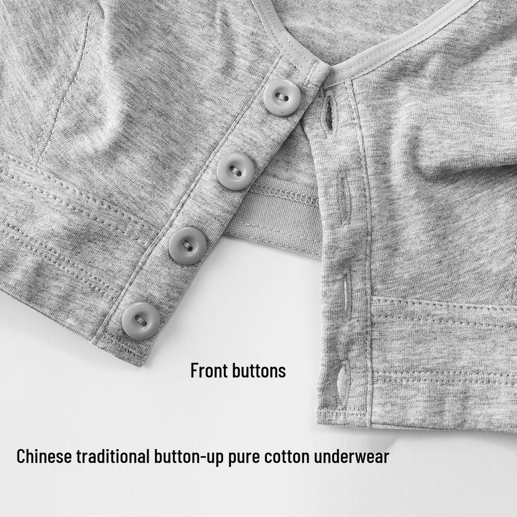 Bavlněná podprsenka s předním zapínáním ve velkých velikostech pro ženy středního a staršího věku