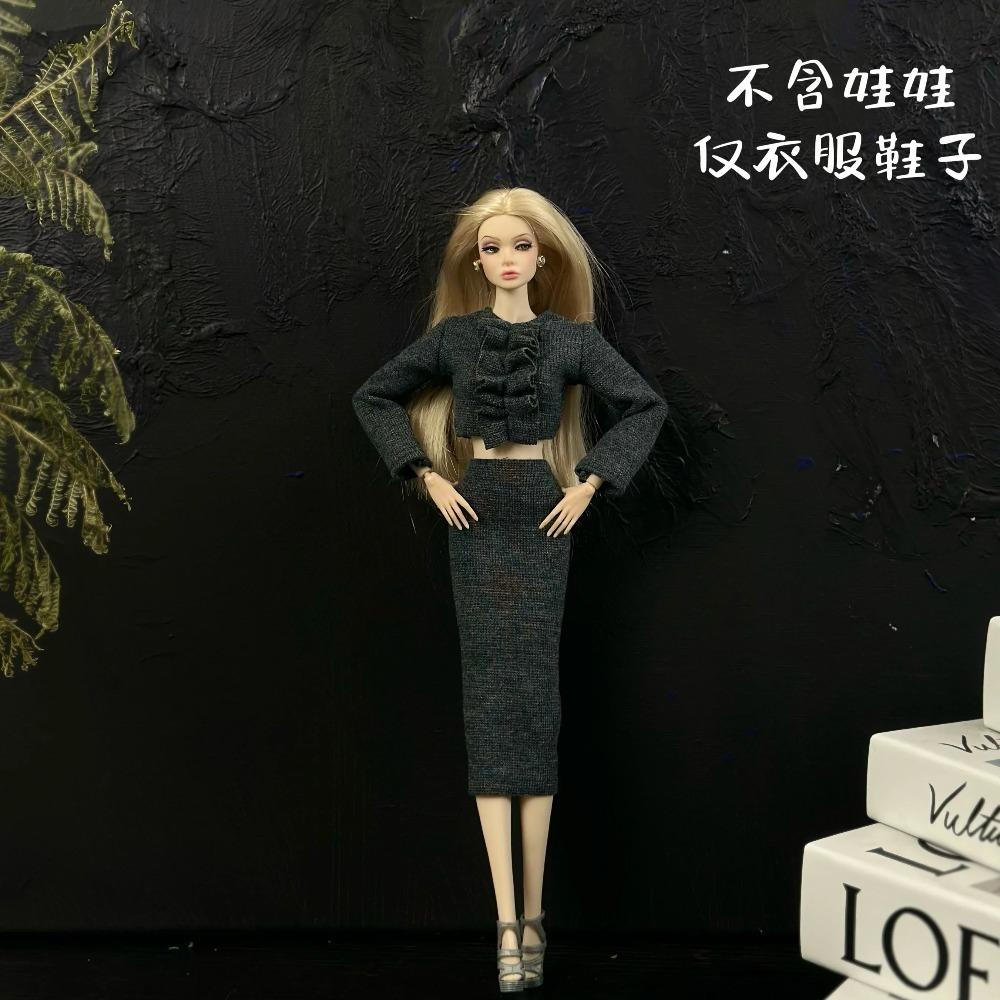 2025 New Clothes Set + Shoes / 30cm Doll Clothing Suit Plush Coat Top Skirt Pant Sweater Outfit for 1/6 Doll Clothes / Diy Toys