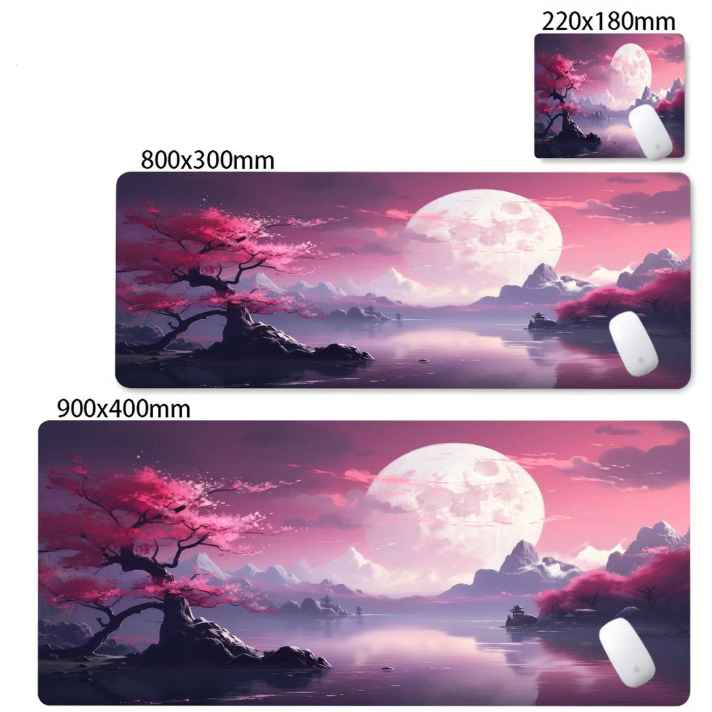 Sunset Landscape Mouse Pad Scenery Nature Mousepad XXL Natural Rubber Desk Mat Fabric Non Slip Rubber Base Desktop Mausepads