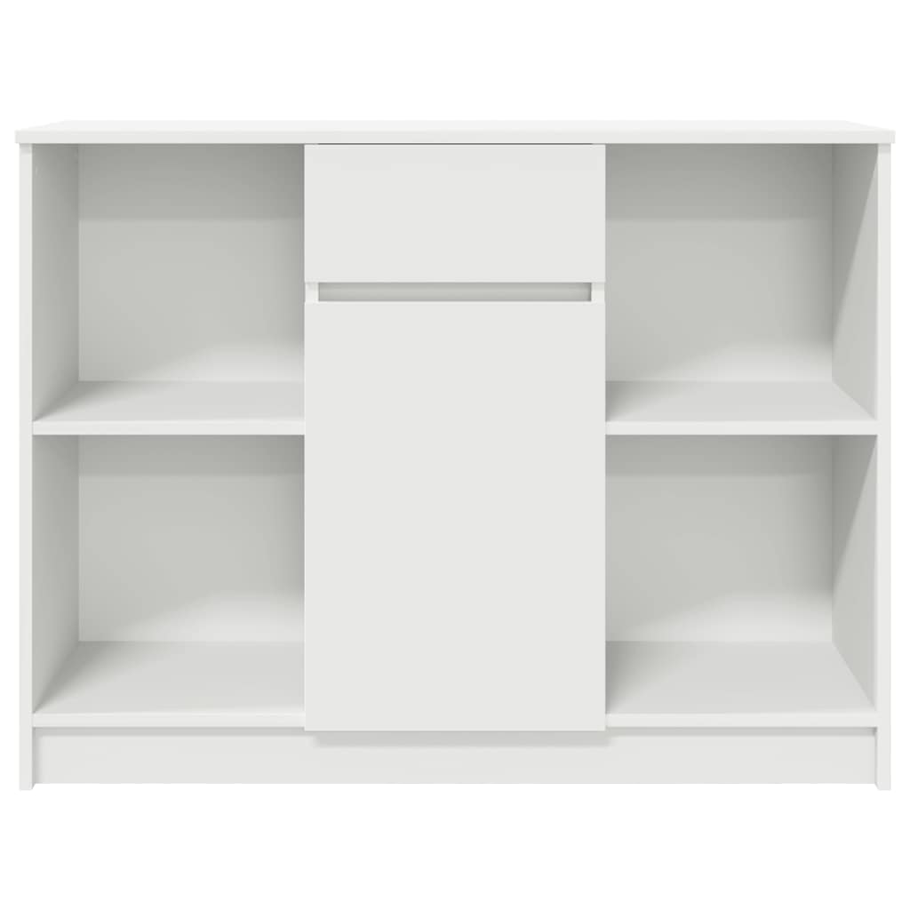 Sideboard with Drawer White 101 x 35 x 76 cm Engineered Wood