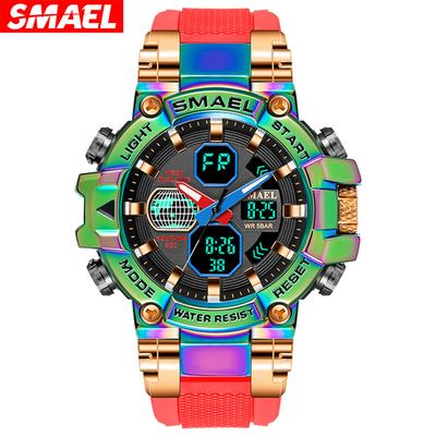 Sport Watches Men Watch Military Army 50M Waterproof Auto Date Alarm Clock 8027 Quartz Wristwatches Digital Light Watch