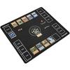 Dnoymab Vollformat Spielmatte, 60x60cm, 3mm Dick, Gummi TCG Spielmatte für Kartenspiele, Sammeln, 2 Spieler, Rutschfest, Vollständig Vernäht, Verbesserte Stabilität, Inc