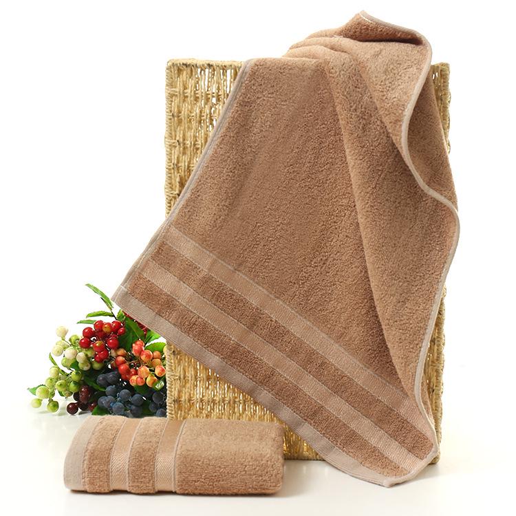 Bamboo Fiber Towel 35x75: Soft, Absorbent, Solid/Mixed Colors, Embroiderable, Ideal for Gifts or Labor Protection.