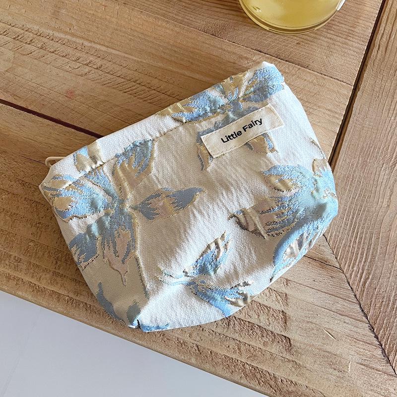 

Розовая цветочная косметичка: Женская портативная дорожная сумка для хранения туалетных принадлежностей и средств по уходу за кожей большой вместимости, маленького размера