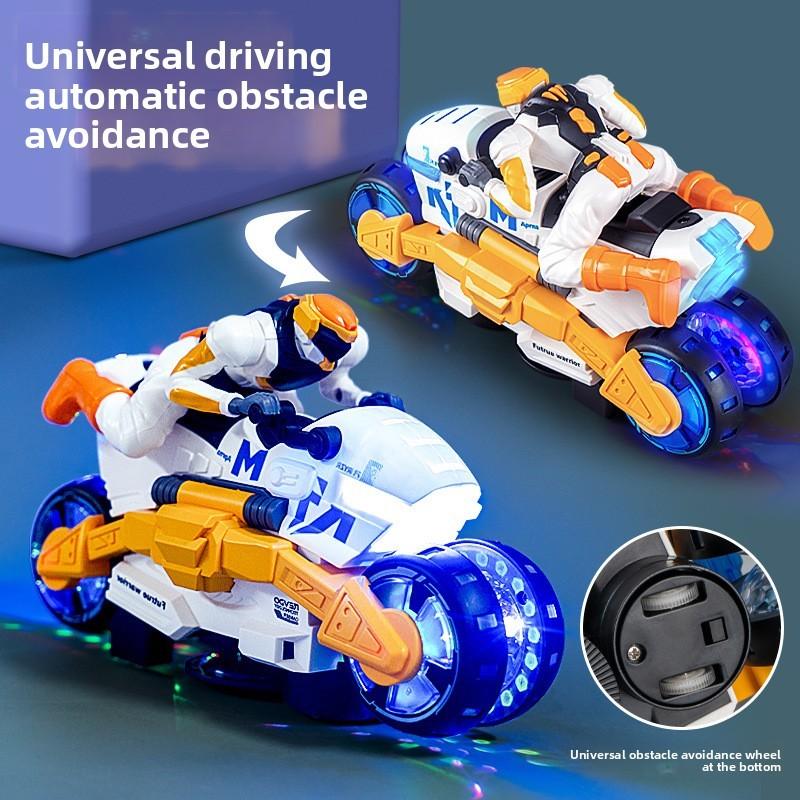 Майбутній солдат Світловий Трансформуючий Мотоцикл Іграшка для Хлопчиків з Обертовою Музикою та Світлодіодними Ефектами