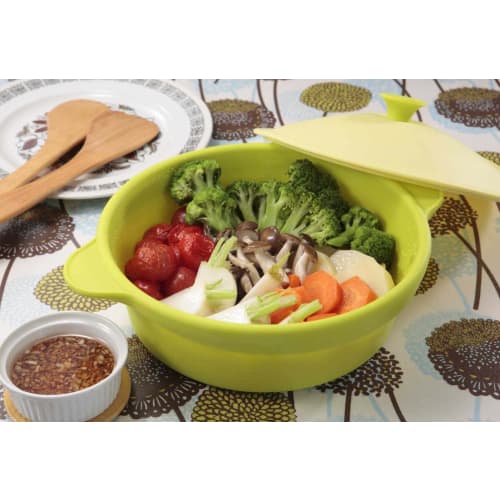 Silicone Steamer Round 24cm Valencia Orange