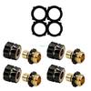 Heavy Duty Garden Hose Fitting 4 Pieces Set Fast Connection No Tool Need M68E
