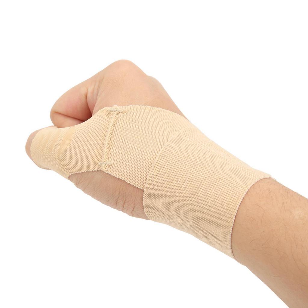 Wrist Thumb Support Brace Soft Adjustable Thumb Sleeve Protector for Biking Sports Skin Color