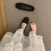 Women's Flats Fashion Ballet Flat Shoes Square Head Shallow Mouth Single Shoe New Breathable Casual Single Shoes for Women Flats