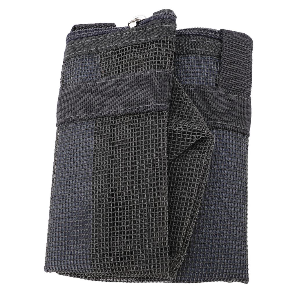 Mesh Beach Bag Quick Drying Mesh Shower Caddy Travel Toiletry Bag for Toys Pool Family Travel Vacation Dark Gray