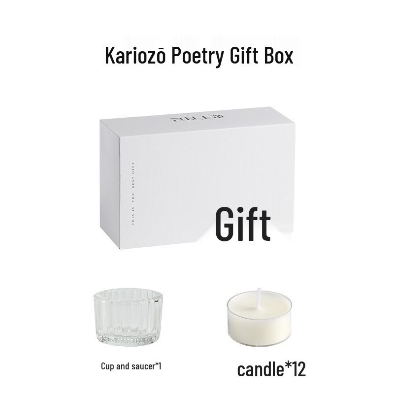 Tibetan Poetry Scented Soy Candle - High-End Gift Box for Weddings or Birthdays Kariozō Poetry Gift Box