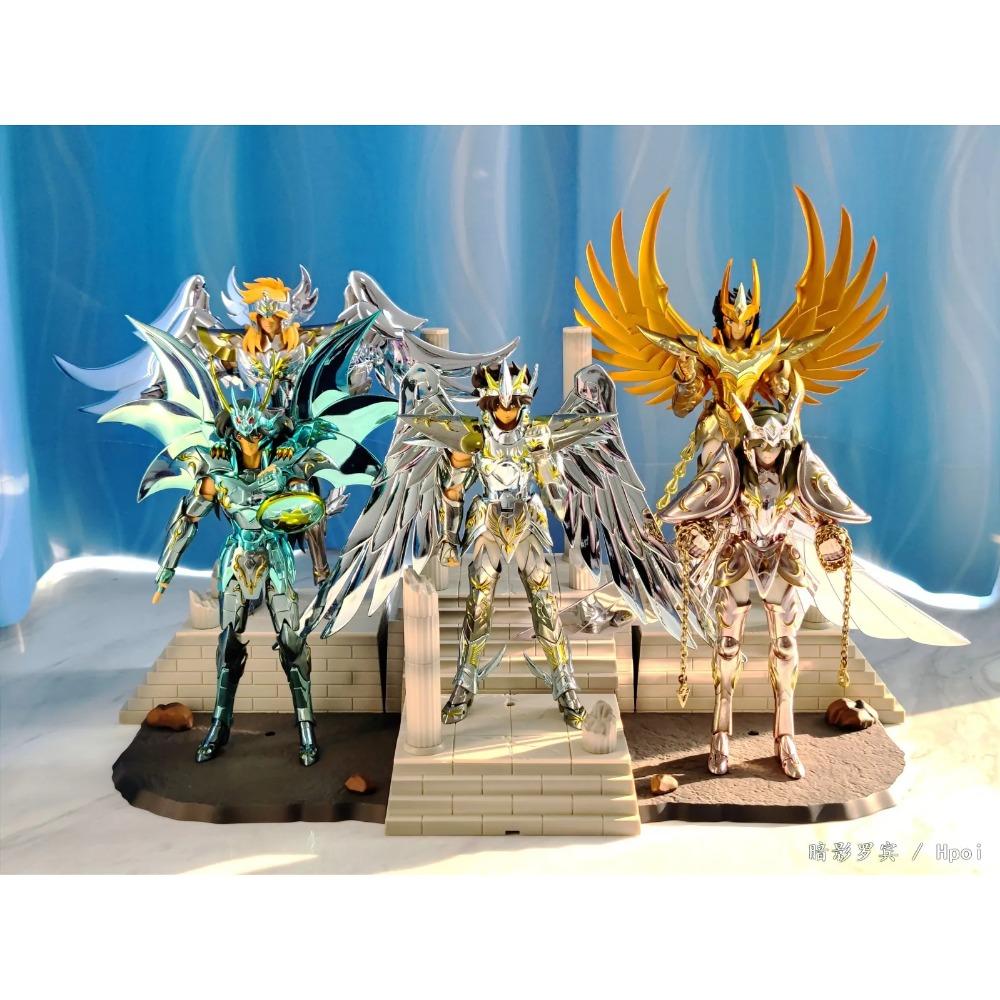 19cm Anime sacred Saint Seiya Figure Phoenix Ikki Hyoga Seiya Shiryu Standing Figure Toy Collection Decoration Japanese Dolls