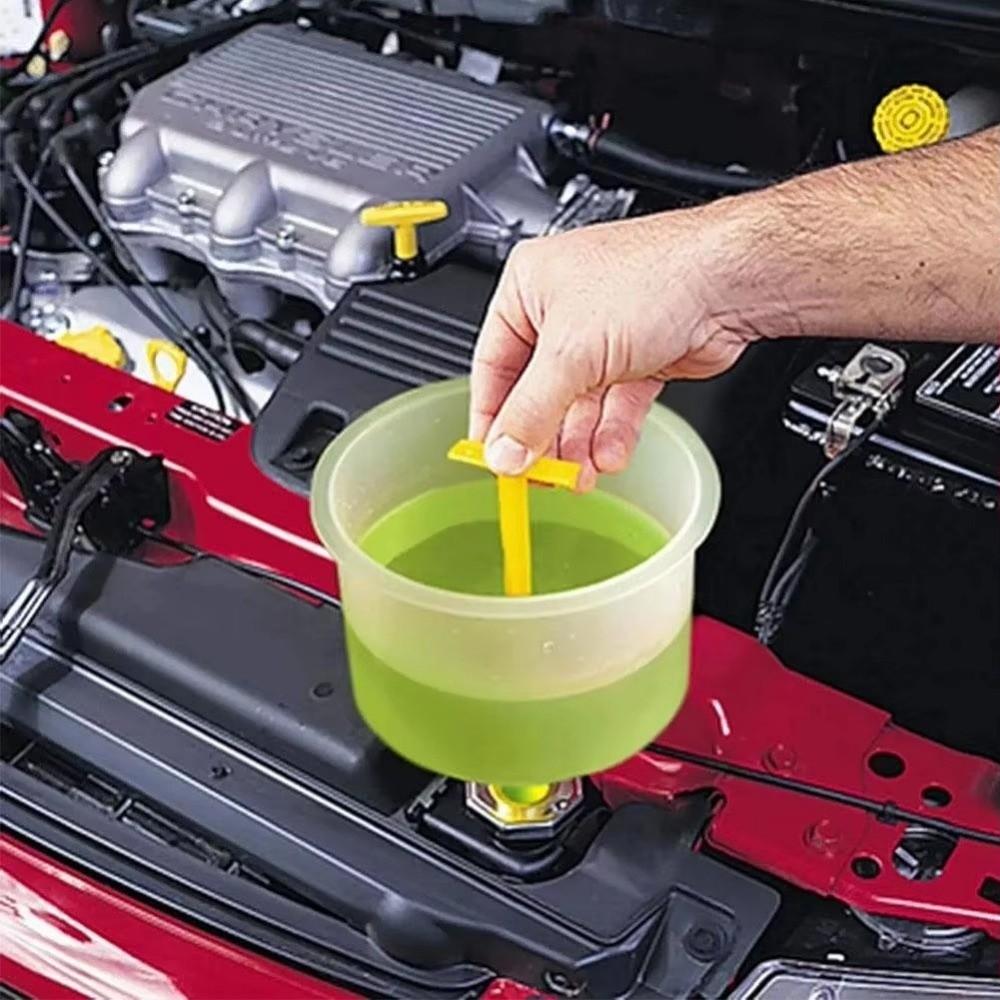 15Pcs/Set Plastic Car Antifreeze Funnel Spill Proof Radiator Filling Tool  Automotive Use