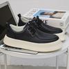 2025 Neue Herren Casual Leder Büro Schuhe Student Outdoor Trendschuhe Flache Designer Laufschuhe Rutschfest Low Top Schuh